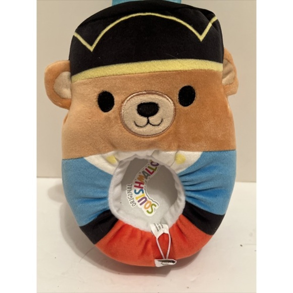 Squishmallow Baron Bear‎ Nutcracker Christmas Kids Slippers Size 13-1 Kids NEW